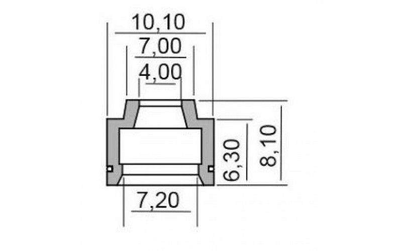 Сальник клапану RMS для Yamaha Xenter 125-155, SEAL VALVE STEM 100669250 (52S-E2119-00-00, 12209-MA6-003, 495024, 1176651400)