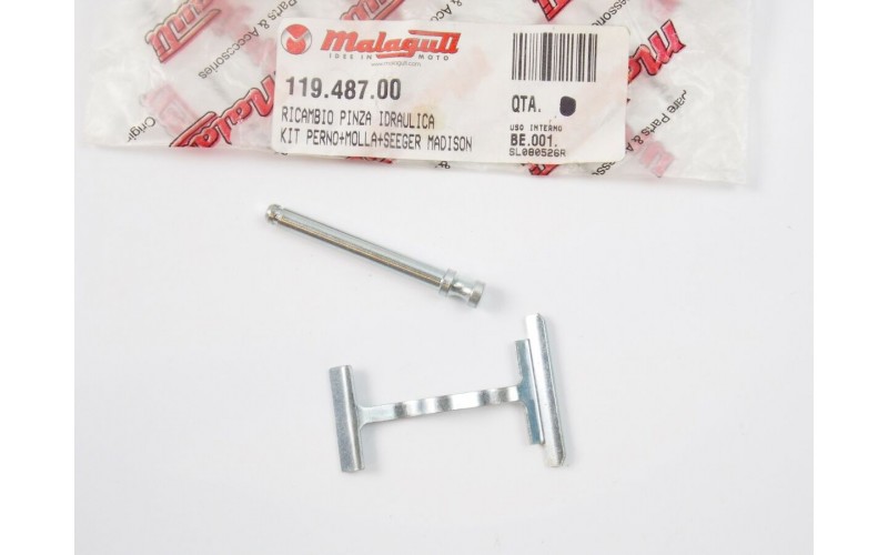 Пружина суппорта переднего оригинал Malaguti Madison, BRAKE CALIPER SUPPORT PAD SET 119.487.00 (11948700)