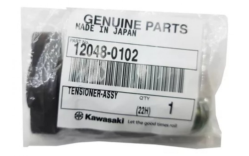 Натяжитель цепи ГРМ оригинал Kawasaki ER 650, TENSIONER-ASSY 12048-0102 (12048-0038, 12048-0044, 12048-0098)