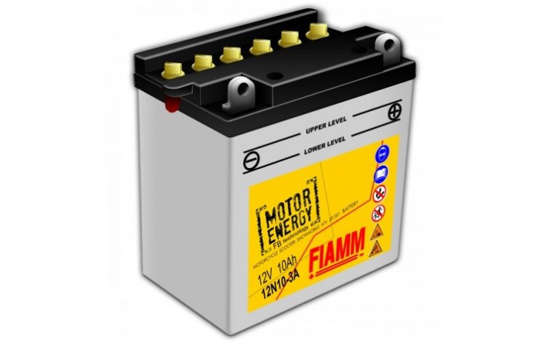 Аккумуляторная батарея Fiamm Motor Energy AGM Technology 12N10-3A, 12V 10Ah R+