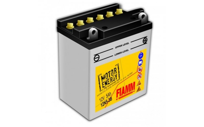 Аккумуляторная батарея Fiamm Motor Energy AGM Technology 12N5-3B, 12V 5Ah R+