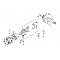 Поршень стд оригинал HONDA SH 300 piston STD 13101-KTW-900 (13101-KTW-901, 13101-K04-930)