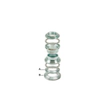 Подшипники рулевой колонки RMS для Malaguti F12 Phantom 50, Complete steering set 184220220 (6053, 104.017.00, 10401700)