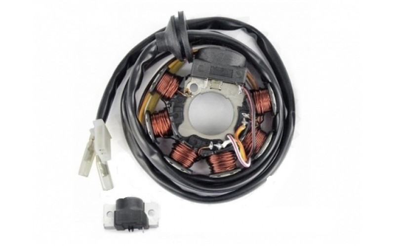 Генератор (статор) Novascoot для moto Aprilia, Yamaha-Minarelli 50, Stator Assy 19030034 (3KJ-85560-00-00, 2JA-81403-M0-00, 3VP-81403-00-00, 4SB-85560-00-00)