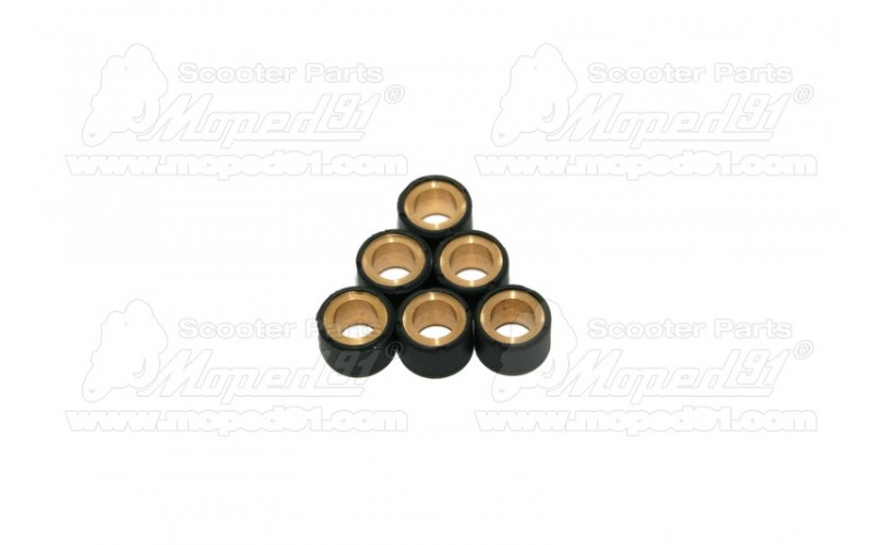 Ролики (грузики) вариатора 19x14 12g M91 для Aprilia, Piaggio, Vespa 125, Variator weight set 20139 (4878225, 434852, 4348520001, 4348525, AP8550431)