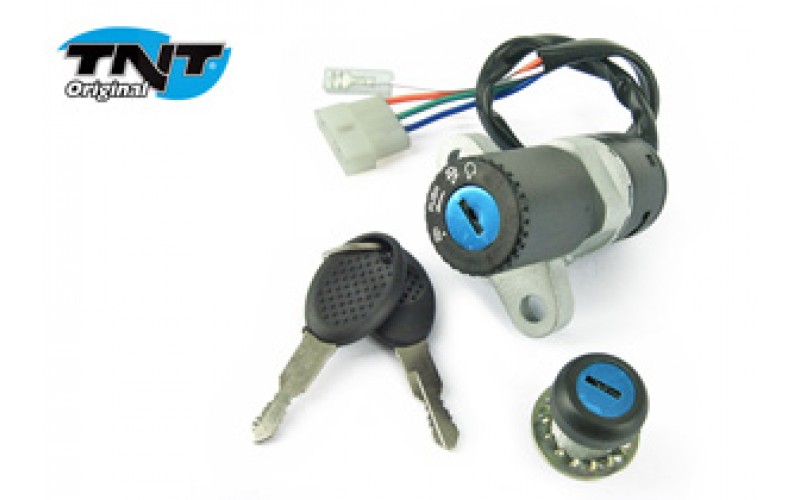 Замок зажигания комплект TNT для Aprilia RX- SX 50-125, Derbi Senda, Main Switch Kit  208224A