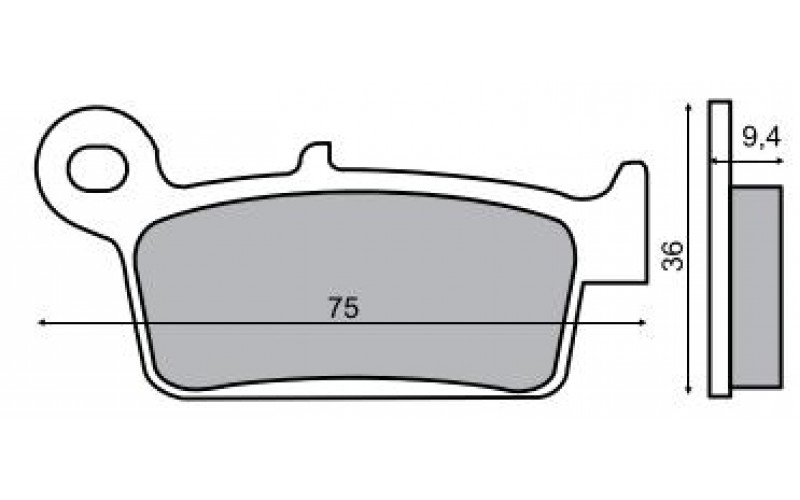 Колодки тормозные RMS для Peugeot SV, Brake pads 225100200 (225102630, FT3087)