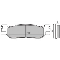 Колодки тормозные RMS Brake pads 225100420 (SFA275, FDB2083)