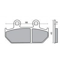 Колодки тормозные Sintered RMS для Suzuki Burgman 400, Brake pads 225100701 (FT3104, 69100-10840, 69100-10G00)