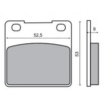 Колодки тормозные RMS для Kawasaki, Suzuki, Brake pads 225100720 (69100-20810, 59130-16750, 69130-20A10)