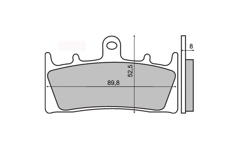 Колодки тормозные RMS для Suzuki Gsx 1400, Brake Pads 225101170 (FT3060)