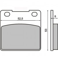 Колодки тормозные RMS для Kawasaki ZX12R, Brake Pads 225101190 (225100720)