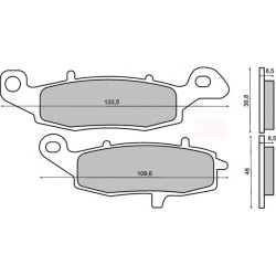 Колодки тормозные RMS для Kawasaki Zr-7, Brake Pads 225101240 (FT3092, 43082-1244)