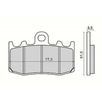 Колодки тормозные Sinter RMS для BMW R 1200, Sintered Front Brake Pads 225101603 (FT4123, 34117660448, 34117671780, 34117683064, 34117690259)