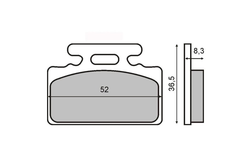 Колодки тормозные RMS для Aprilia RS 250, Front Brake Pads 225101650 (FT3183)