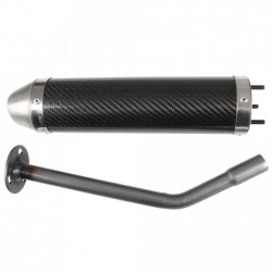 Глушитель трубы Giannelli для Enduro HM CRE Baja-Derapage, Carbon fibre silencer 34694HF