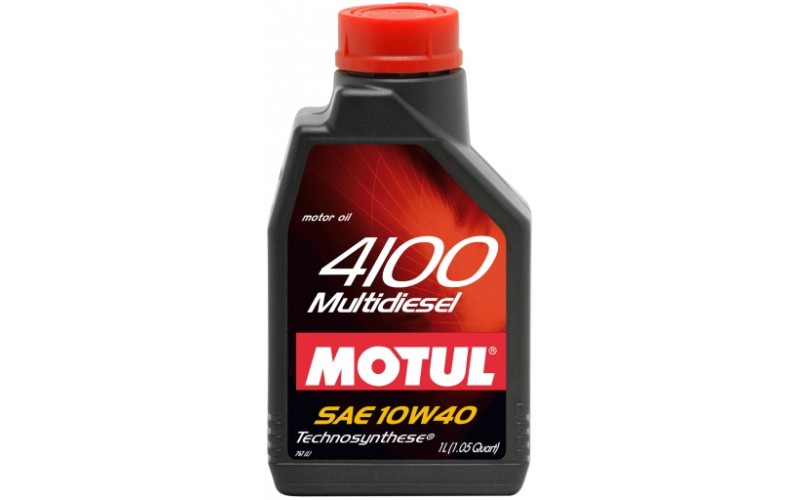 Двигательное масло для автомобилей Motul 4100 Multi Diesel 10W40, 381001, 1л