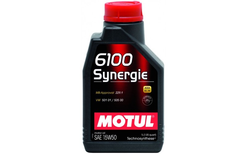 Двигательное масло для автомобилей Motul 6100 Synergie 15W50, 387101, 1л