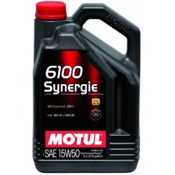 Двигательное масло для автомобилей Motul 6100 Synergie 15W50, 387106, 5л