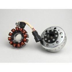 Генератор (обмотка генератора) оригинал Aprilia, Gilera, Piaggio 50 2t Ditech Purejet. Stator Assy 58062R (831370, AP8515070)