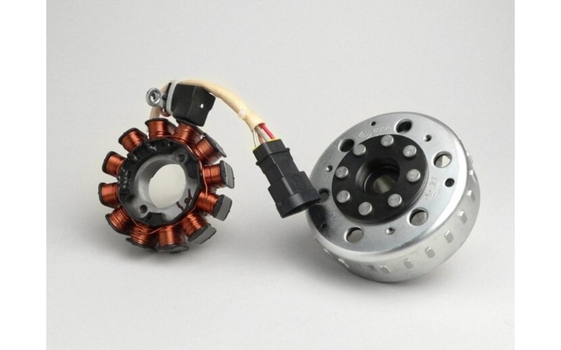 Генератор (обмотка генератора) оригинал Aprilia, Gilera, Piaggio 50 2t Ditech Purejet. Stator Assy 58062R (831370, AP8515070)