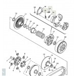 Пружина сцепления оригинал scooter Yamaha YP 400 Majesty, SPRING, CLUTCH WEIGHT 5RU-16626-01-00 (5RU-16626-01-00)