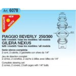 Подшипники рулевой колонки Buzzetti для scooter Piaggio 125-500, Complete steering set 6078
