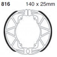 Колодки тормозные EBC для Aprilia, Derbi, Gilera, Piaggio, Vespa, Brake shoes rear 816 (56294R5, 563477, 564011, AP8550143, AP8550360, CM060402)