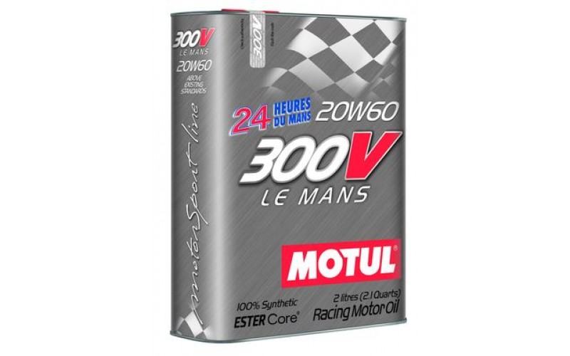 Двигательное масло для автоспорта Motul 300V LE MANS 20W-60, 825802, 2л