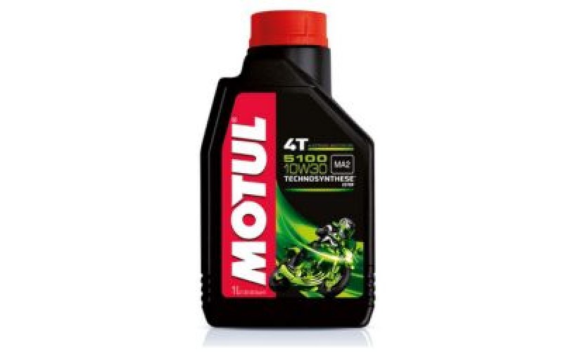 Масло MOTUL 5100 4T SAE 10W30 (1L), полусинтетика oil 836611