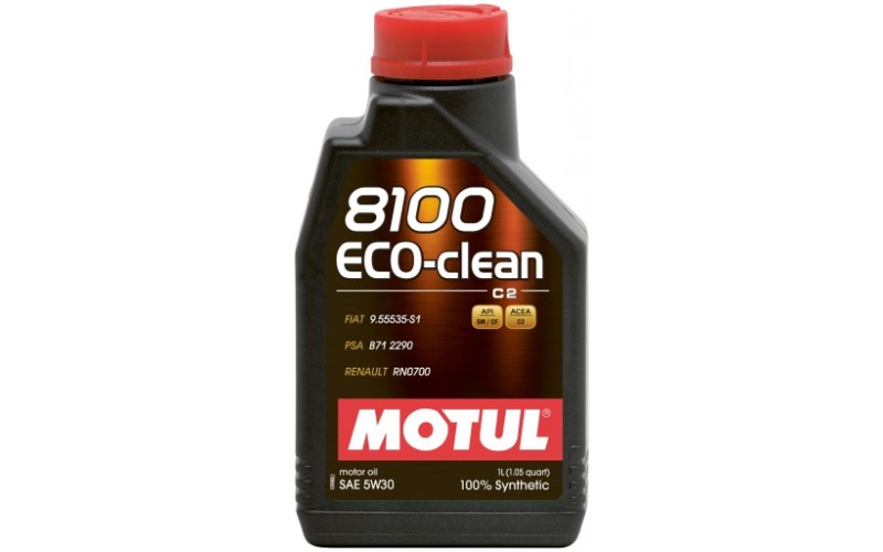 Двигательное масло для автомобилей Motul 8100 ECO-CLEAN 5W-30, 841511, 1л