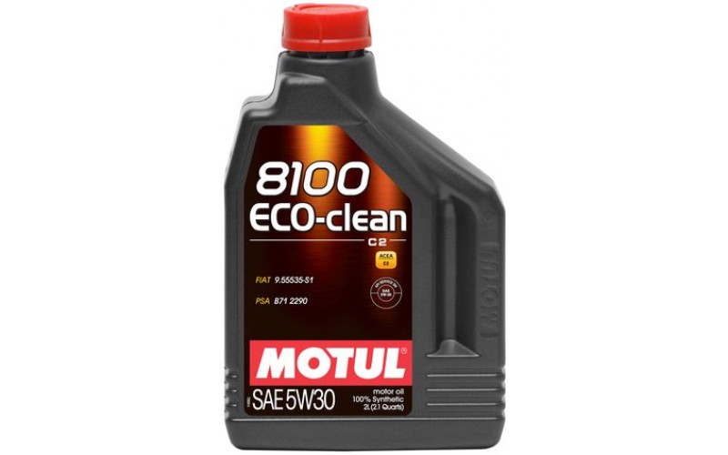 Двигательное масло для автомобилей Motul 8100 ECO-CLEAN 5W-30, 841521, 2л