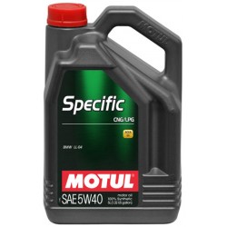 Двигательное масло для автомобилей Motul Specific CNG/LPG 5W40, 854051, 5л