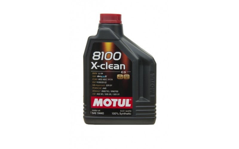 Двигательное масло для автомобилей Motul 8100 X-clean 5W40, 854121, 2л