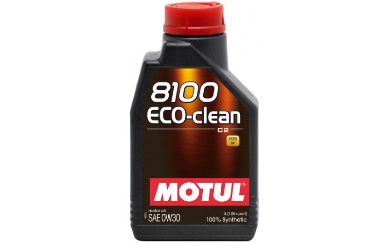 Двигательное масло для автомобилей Motul 8100 ECO-CLEAN 0W-30, 868011, 1л
