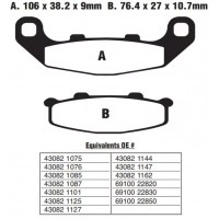 Колодки тормозные NISTAL аналог оригинала Kawasaki GPZ 500, Suzuki RGV 250, BRAKE PADS BP141 (FA141, FDB508, 43082-1145, 43082-1085, 43082-1147,43082-1146, 43082-1162, 69100-22830)