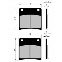 Колодки тормозные Nistal аналог оригинала для Suzuki GSX 600, Brake pads BP146 (FA146, FDB569, 59100-19820, 69130-45C00)