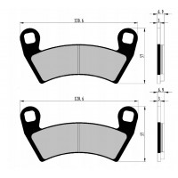 Колодки тормозные передние органика Nistal для Polaris MRZR D4 1000, Brake Pads BP452 (2208933,  2209279, 2208078 2205949 2203747 1912508 1911228, FA452R)
