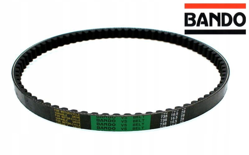 Ремень вариатора BANDO для scooter Aprilia, Malaguti, MBK, Yamaha 50, V Belt S02-001 (5RN-E7641-00-00, 3AA-17641-00-00)