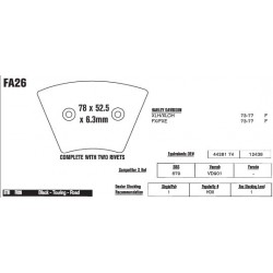 Колодки тормозные EBC Standard FA026