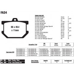 Колодки тормозные EBC V-Serie FA034V