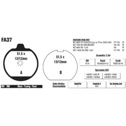 Колодки тормозные EBC Standard FA037