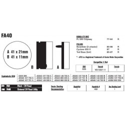 Колодки тормозные EBC Standard FA040