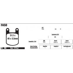 Колодки тормозные EBC Standard FA050