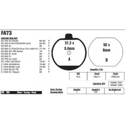 Колодки тормозные EBC Standard FA073