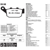 Колодки тормозные EBC Standard FA140