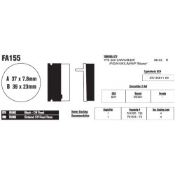 Колодки тормозные EBC R-Serie FA155R