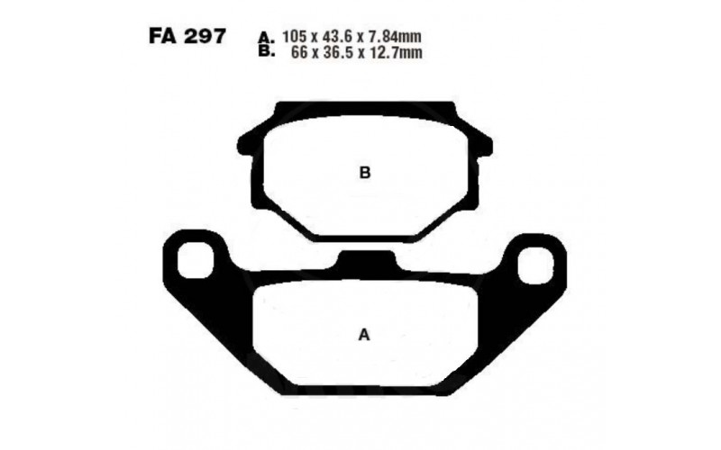 Колодки тормозные EBC Standard FA297