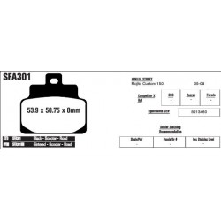 Колодки тормозные EBC HH-Serie SFA301HH