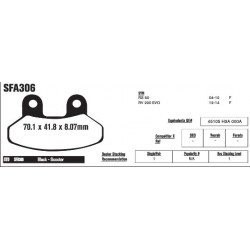 Колодки тормозные EBC organisch SFA306